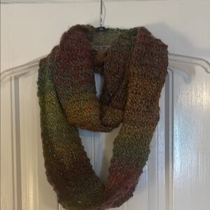 Multicolor Knit Infinity Scarf